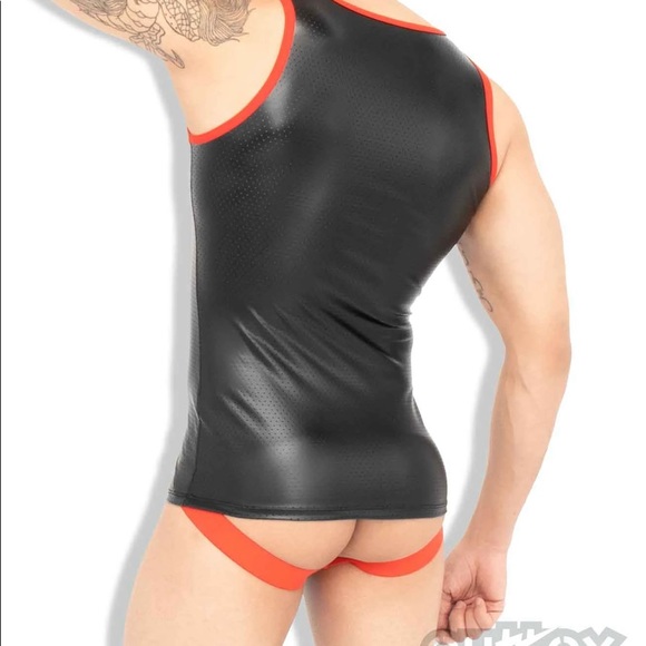 Outtox (maskulo) Red/Black Tank Top.TP140-10-XL - Picture 3 of 4